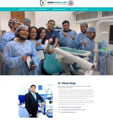 kosmic dental academy- client kosmic dental academy- client